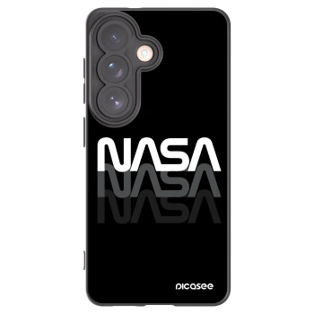 Picasee silikonowe czarne etui na Samsung Galaxy S26 - NASA Triple