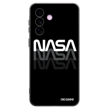 Picasee silikonowe czarne etui na Samsung Galaxy A57 5G - NASA Triple