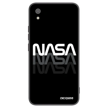 Picasee silikonowe czarne etui na Xiaomi Redmi 7A - NASA Triple