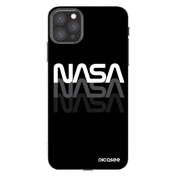 Picasee silikonowe przeźroczyste etui na Apple iPhone 11 Pro Max - NASA Triple