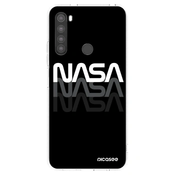 Picasee silikonowe przeźroczyste etui na Xiaomi Redmi Note 8 - NASA Triple
