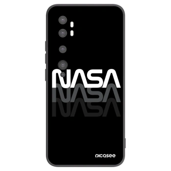 Picasee silikonowe czarne etui na Xiaomi Mi Note 10 (Pro) - NASA Triple