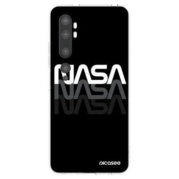 Picasee silikonowe przeźroczyste etui na Xiaomi Mi Note 10 (Pro) - NASA Triple