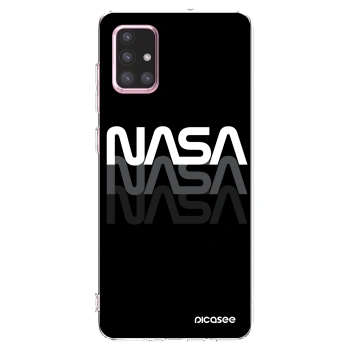 Picasee silikonowe przeźroczyste etui na Samsung Galaxy A71 A715F - NASA Triple