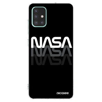 Picasee silikonowe przeźroczyste etui na Samsung Galaxy A51 A515F - NASA Triple