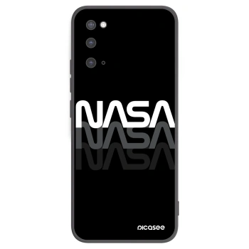 Picasee silikonowe czarne etui na Samsung Galaxy S20 G980F - NASA Triple