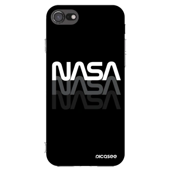 Picasee silikonowe przeźroczyste etui na Apple iPhone SE 2020 - NASA Triple