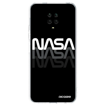 Picasee silikonowe przeźroczyste etui na Xiaomi Redmi Note 9 Pro - NASA Triple