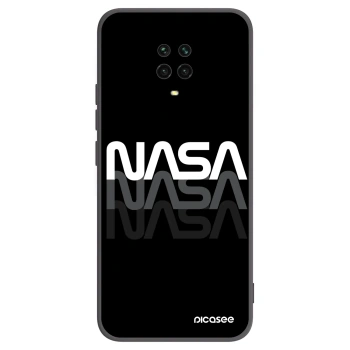 Picasee silikonowe czarne etui na Xiaomi Redmi Note 9 Pro - NASA Triple