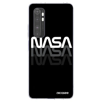 Picasee silikonowe przeźroczyste etui na Xiaomi Mi Note 10 Lite - NASA Triple