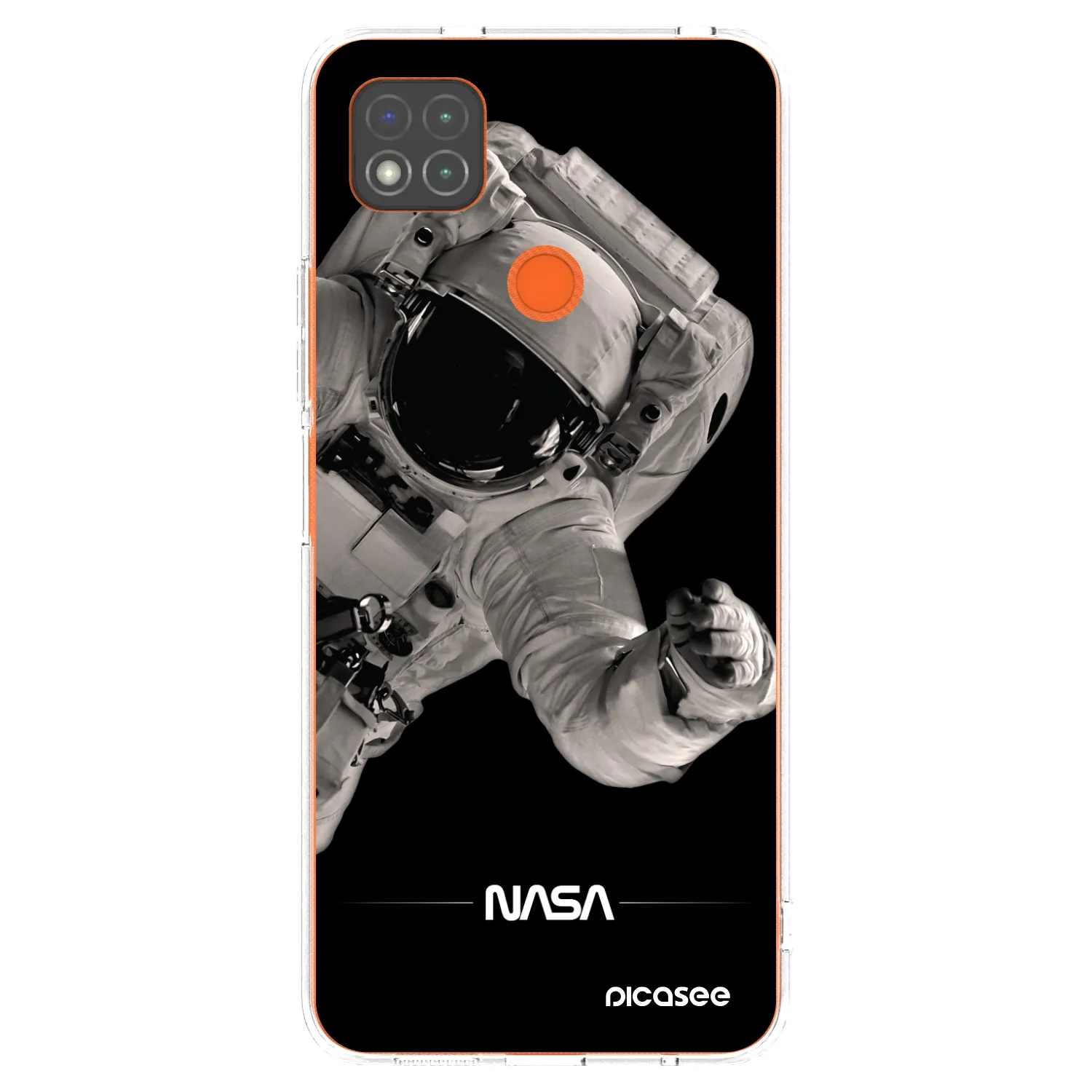 Picasee silikonowe przeźroczyste etui na Xiaomi Redmi 9C - Astronaut Big