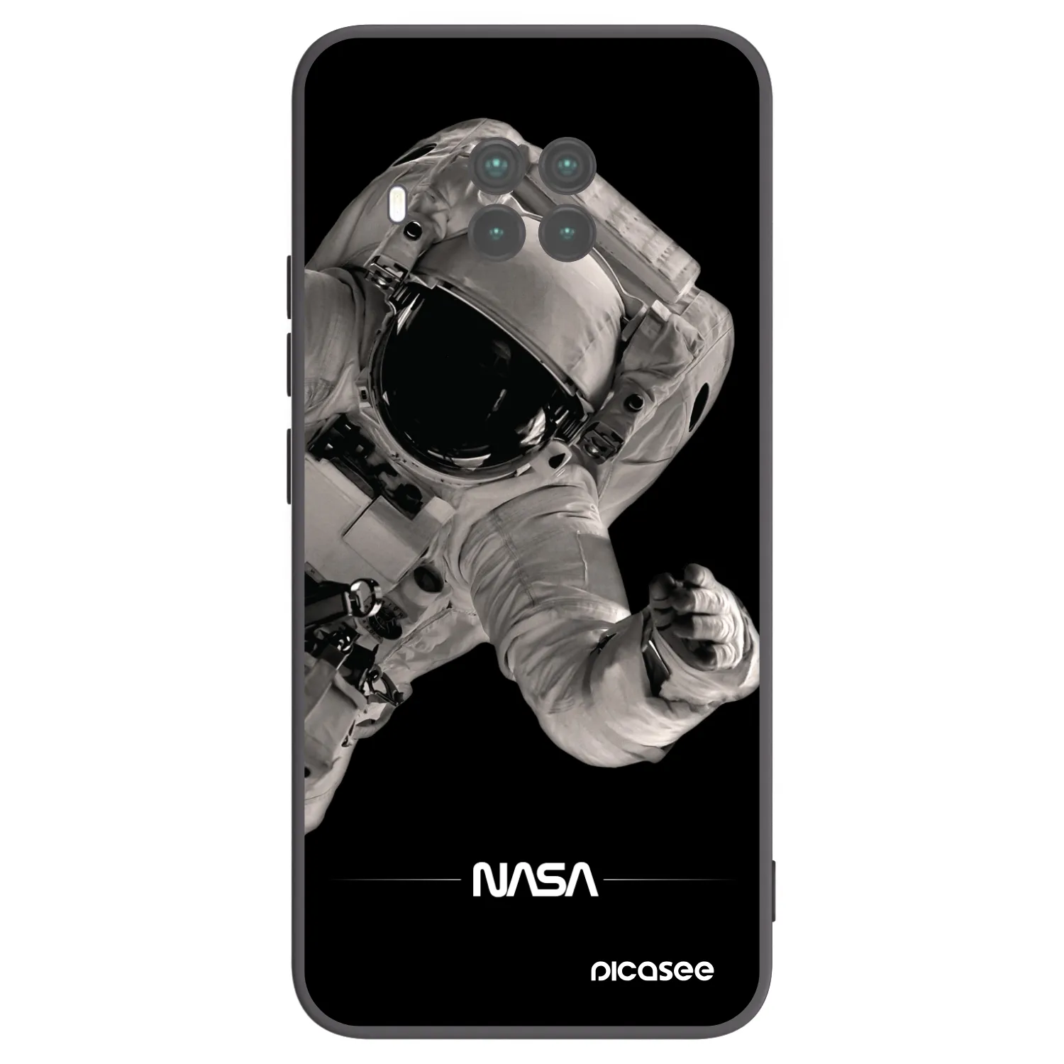 Picasee silikonowe czarne etui na Xiaomi Mi 10T Lite - Astronaut Big