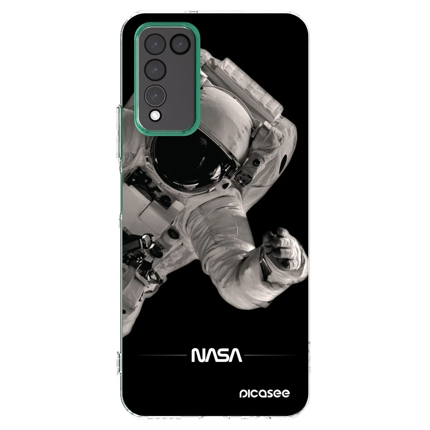 Picasee silikonowe przeźroczyste etui na Honor 10X Lite - Astronaut Big