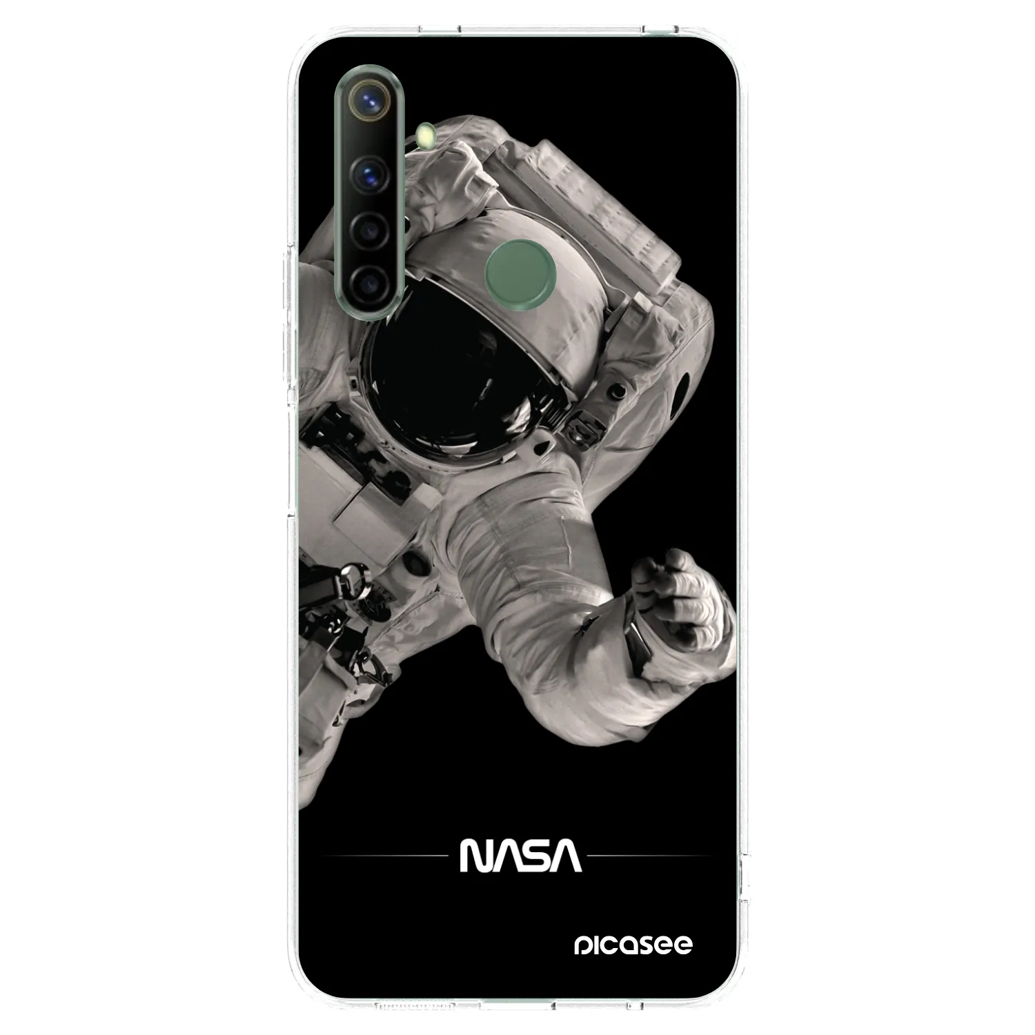 Picasee silikonowe przeźroczyste etui na Realme 6i - Astronaut Big