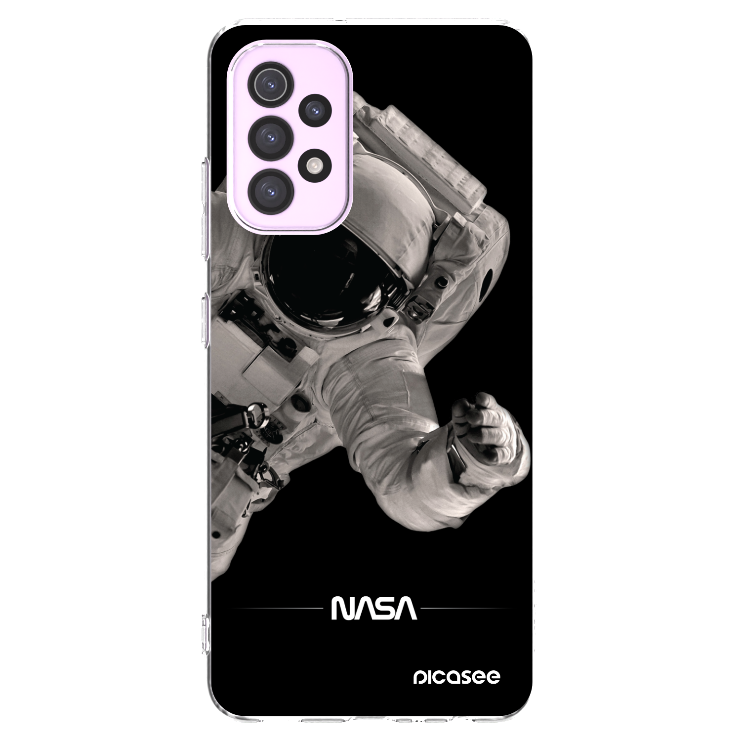 Picasee silikonowe przeźroczyste etui na Samsung Galaxy A32 5G A326B - Astronaut Big