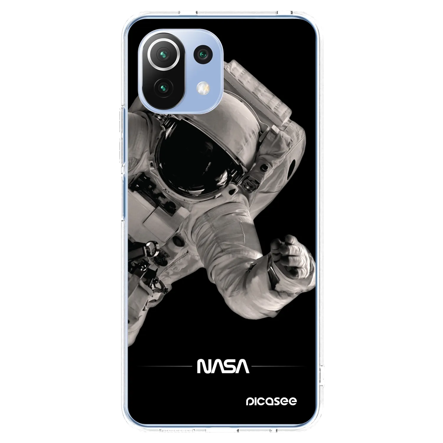 Picasee silikonowe przeźroczyste etui na Xiaomi Mi 11 Lite - Astronaut Big