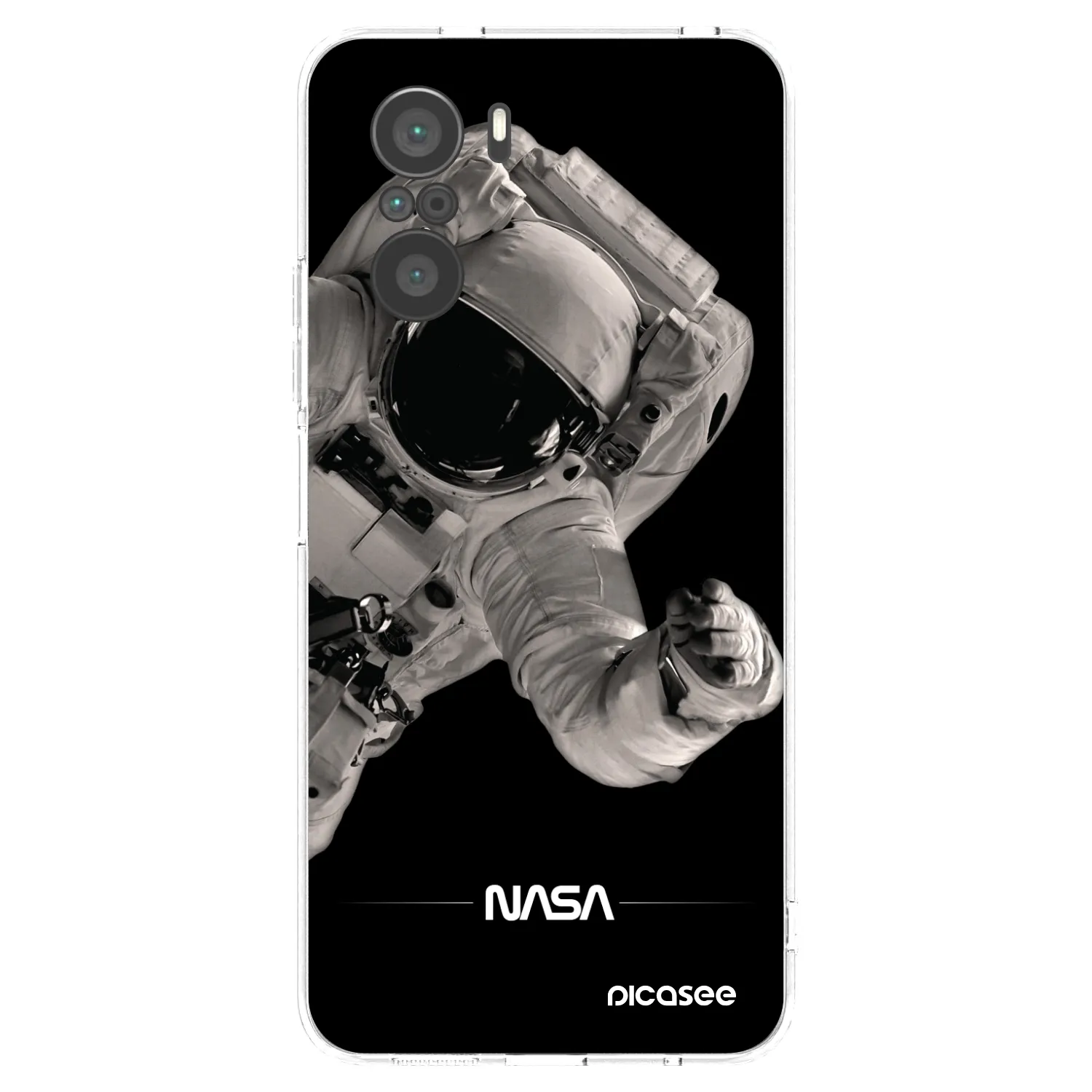 Picasee silikonowe przeźroczyste etui na Xiaomi Poco F3 - Astronaut Big