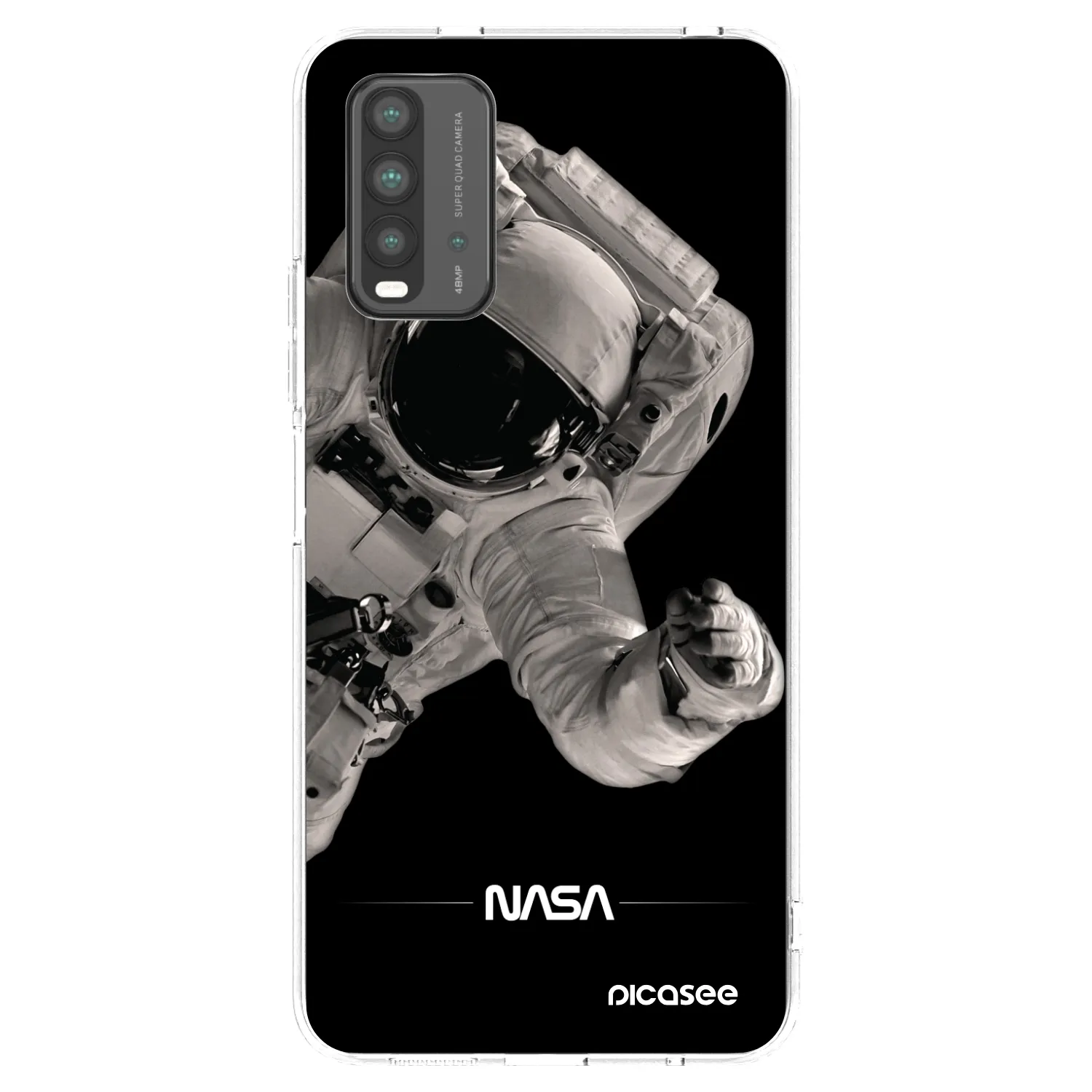 Picasee silikonowe przeźroczyste etui na Xiaomi Redmi 9T - Astronaut Big