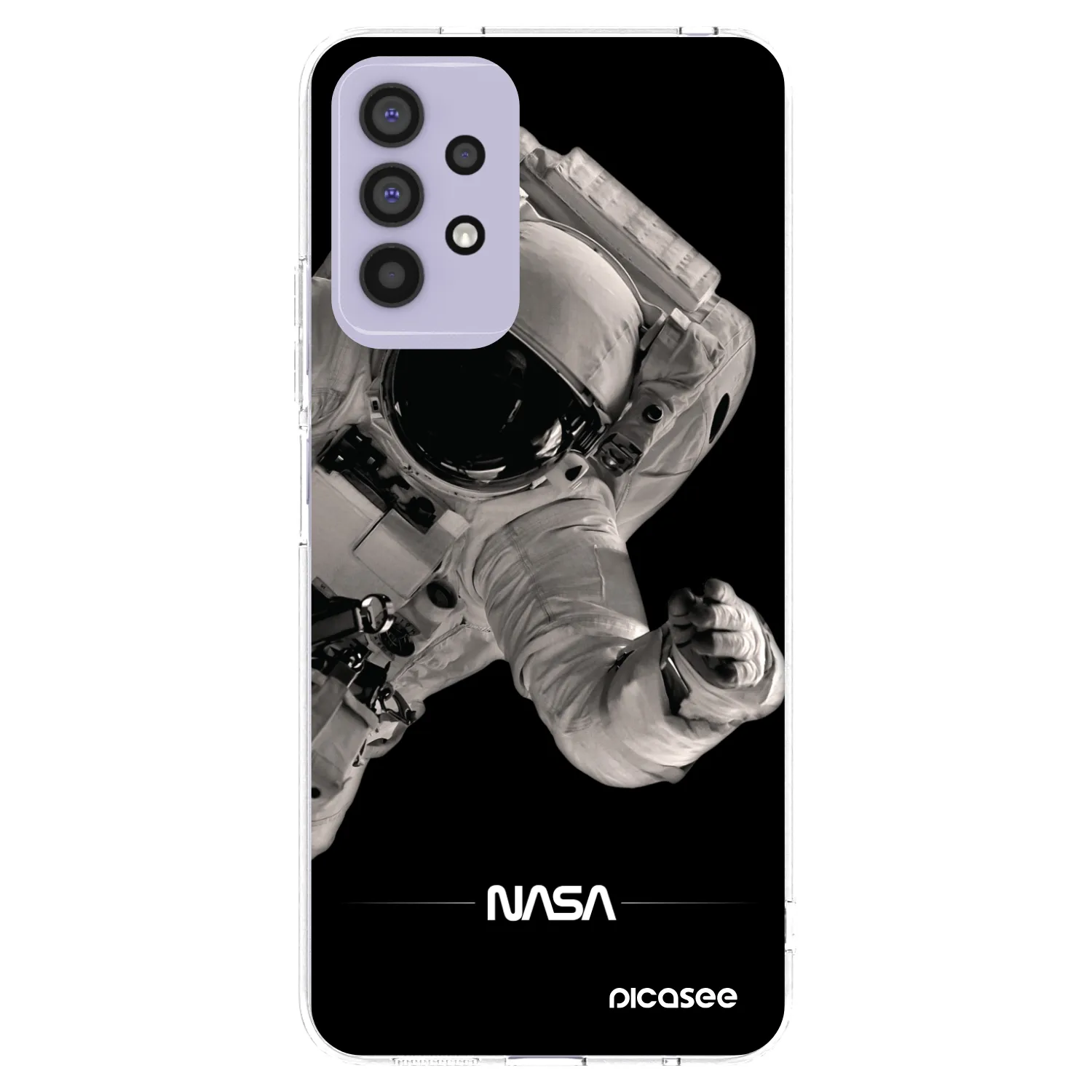 Picasee silikonowe przeźroczyste etui na Samsung Galaxy A32 4G SM-A325F - Astronaut Big