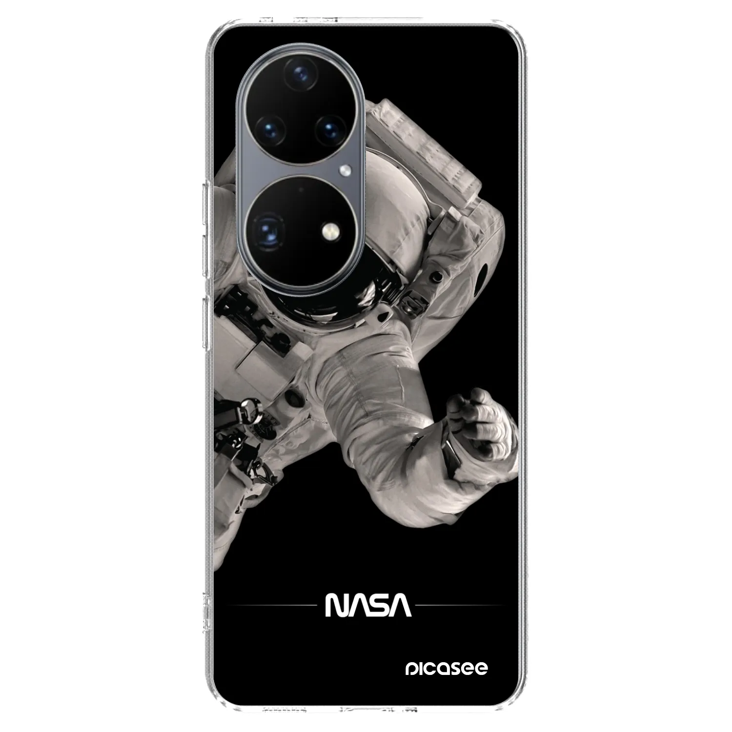 Picasee silikonowe przeźroczyste etui na Huawei P50 - Astronaut Big