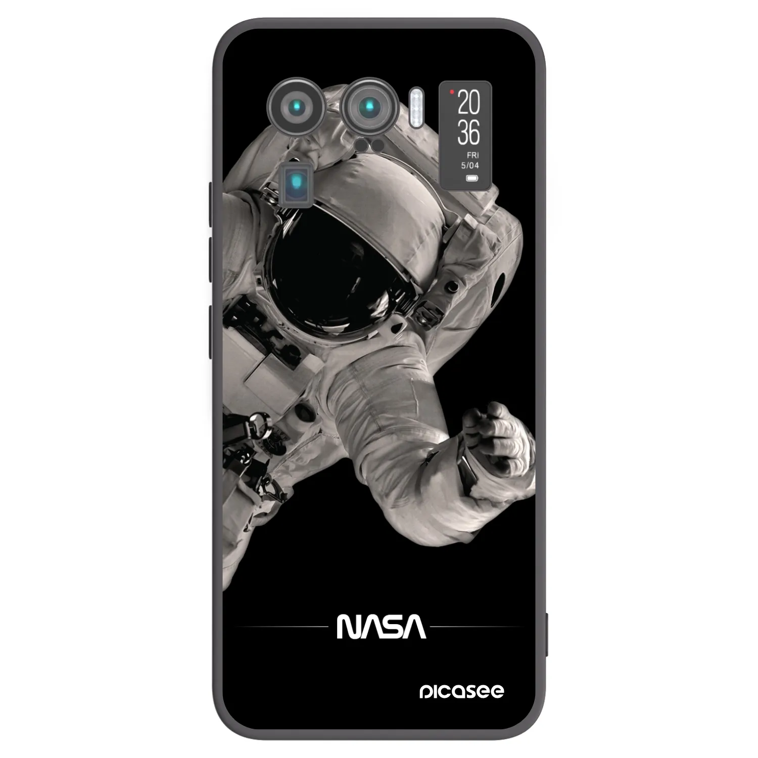 Picasee silikonowe czarne etui na Xiaomi Mi 11 Ultra - Astronaut Big