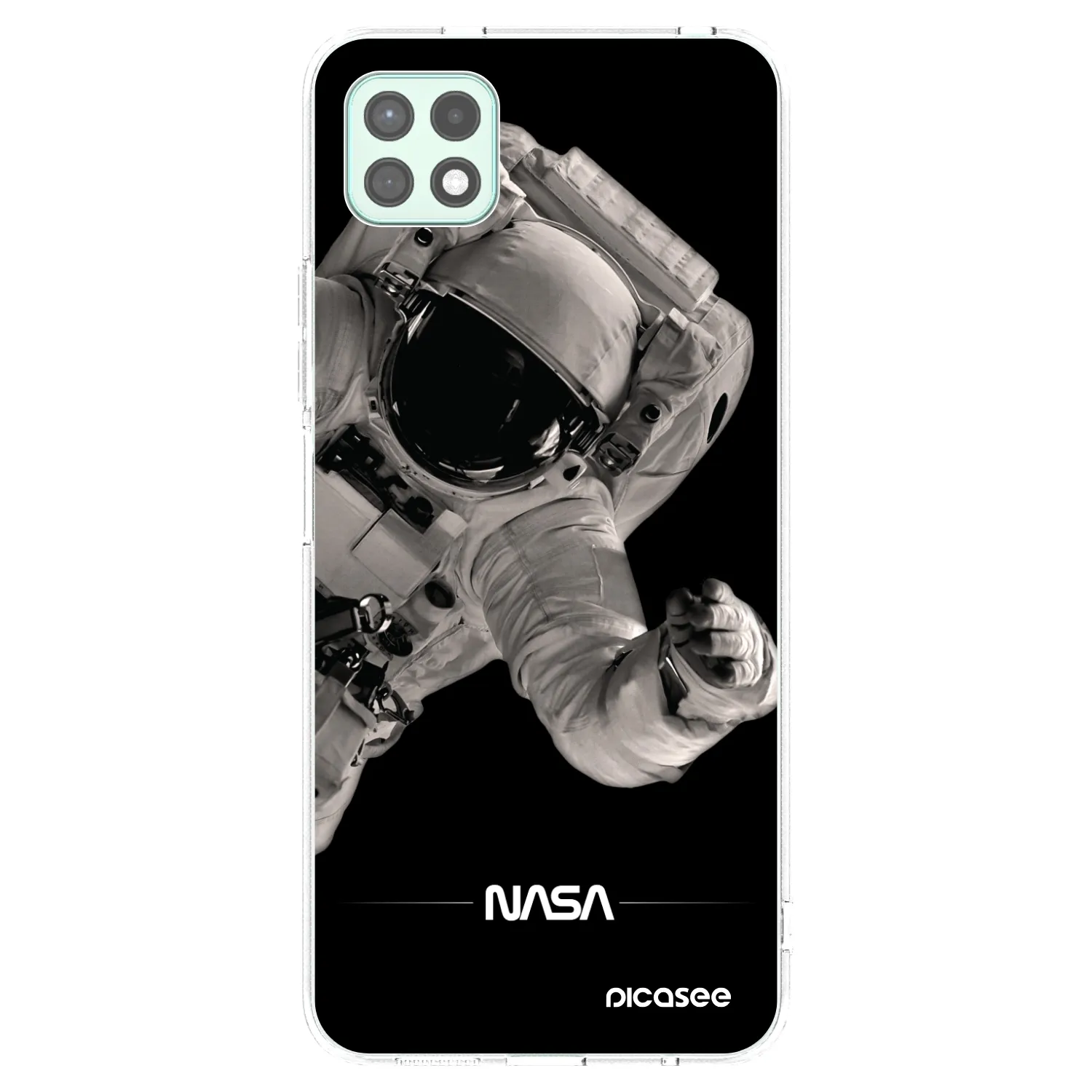 Picasee silikonowe przeźroczyste etui na Samsung Galaxy A22 A226B 5G - Astronaut Big