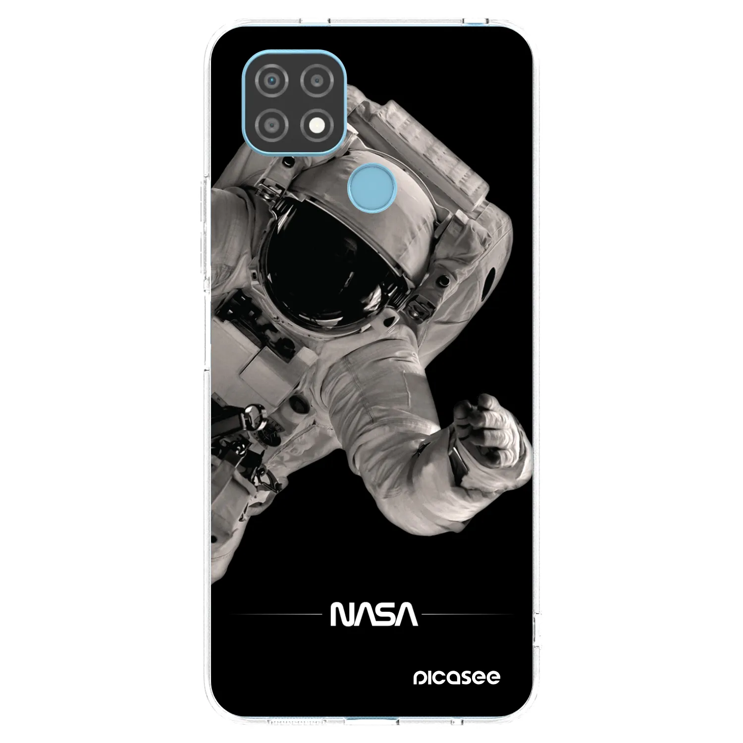 Picasee silikonowe przeźroczyste etui na Realme C21 - Astronaut Big