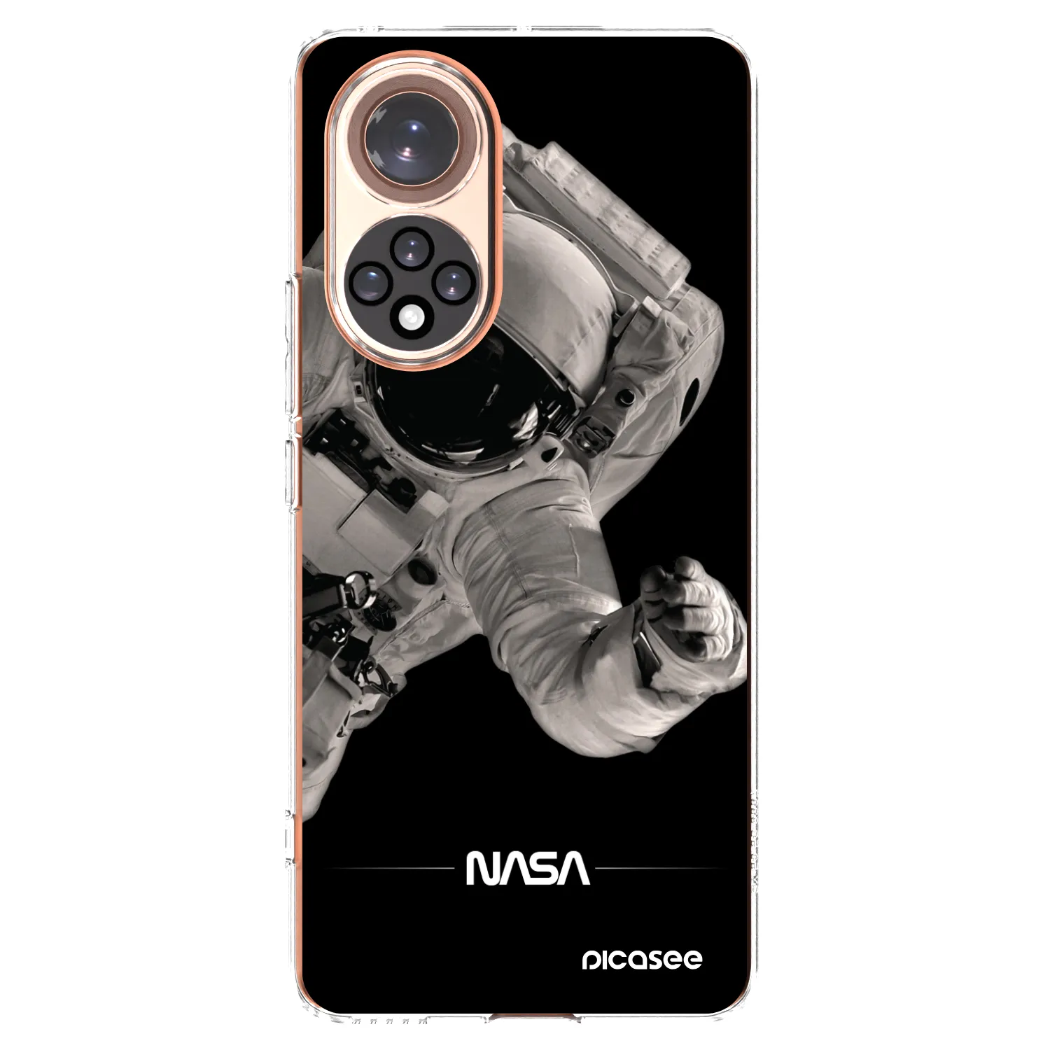 Picasee silikonowe przeźroczyste etui na Honor 50 5G - Astronaut Big
