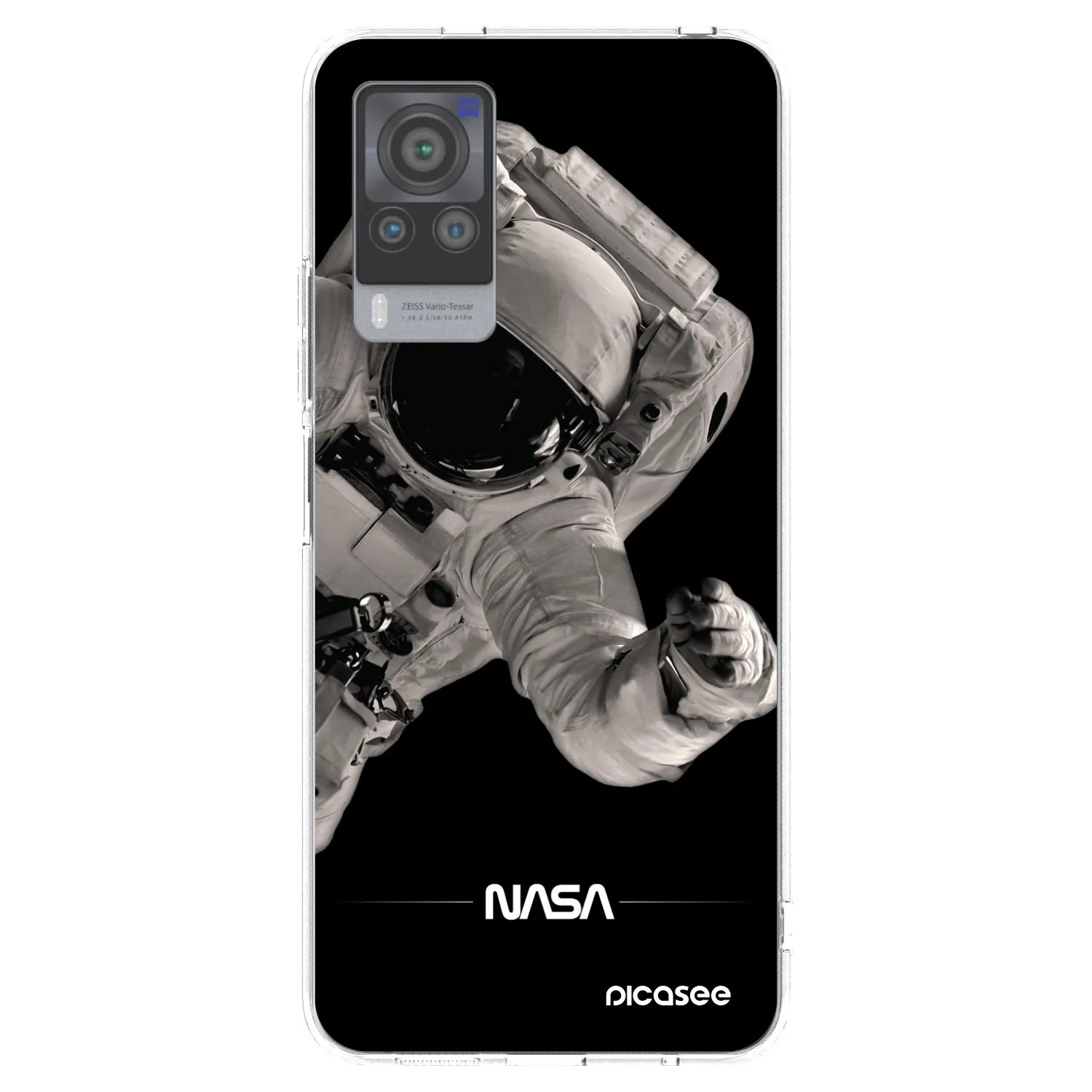 Picasee silikonowe przeźroczyste etui na Vivo X60 Pro 5G - Astronaut Big