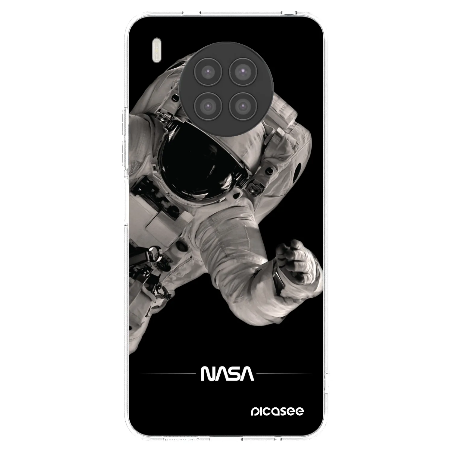 Picasee silikonowe przeźroczyste etui na Huawei Nova 8i - Astronaut Big