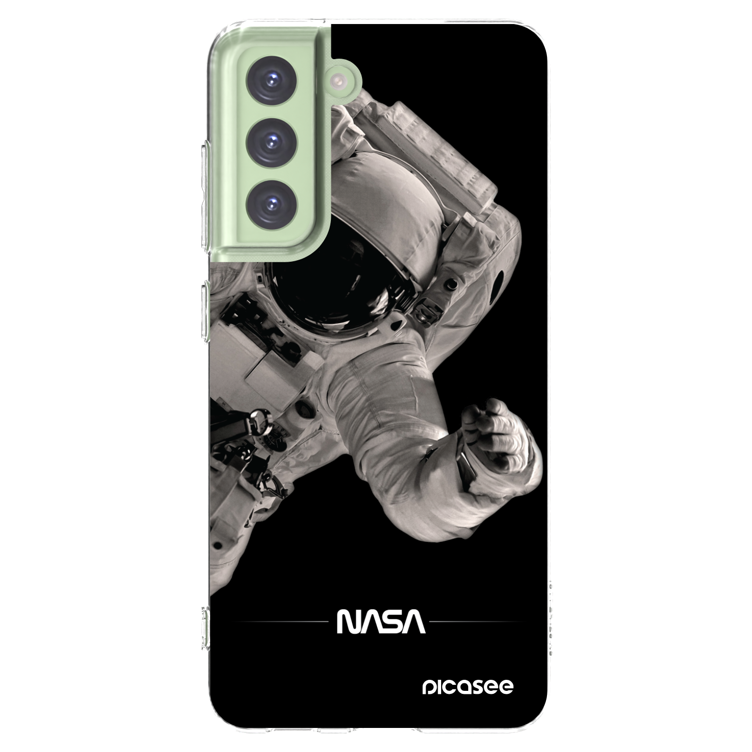 Picasee silikonowe przeźroczyste etui na Samsung Galaxy S21 FE 5G - Astronaut Big