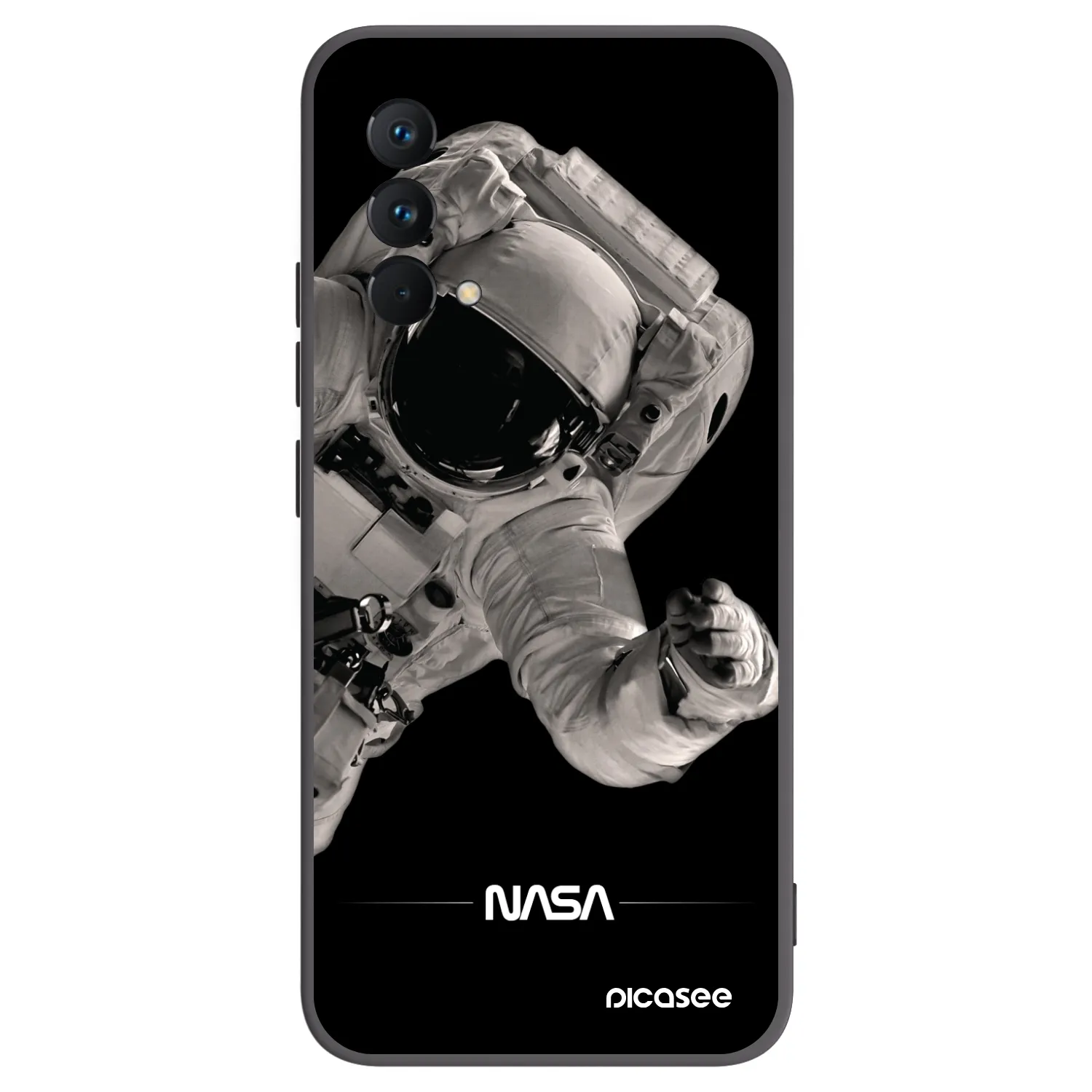 Picasee silikonowe czarne etui na Realme GT Master Edition 5G - Astronaut Big