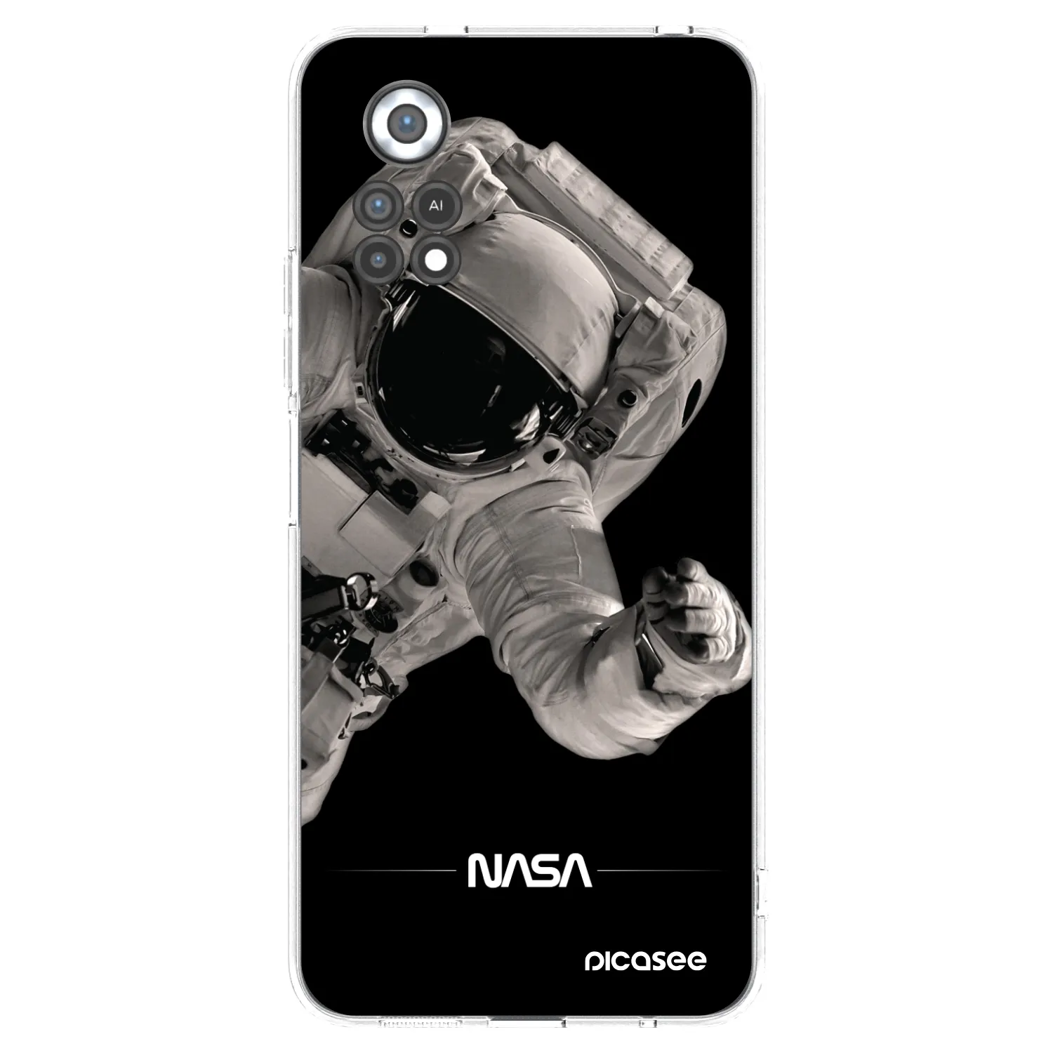 Picasee silikonowe przeźroczyste etui na Xiaomi Poco X4 Pro 5G - Astronaut Big