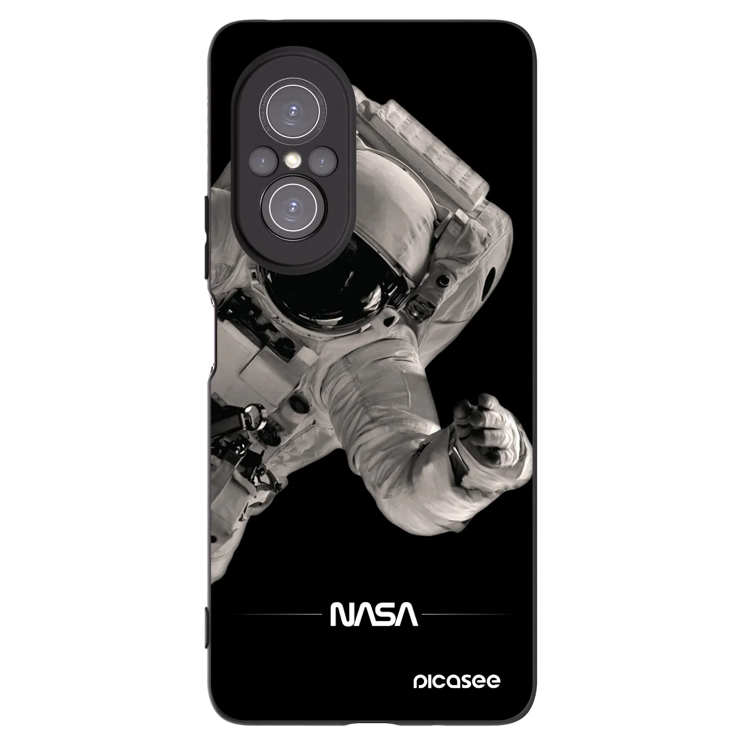 Picasee silikonowe czarne etui na Huawei Nova 9 SE - Astronaut Big