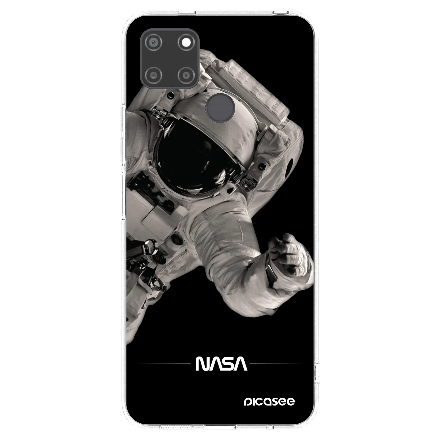 Picasee silikonowe przeźroczyste etui na Realme C21Y - Astronaut Big