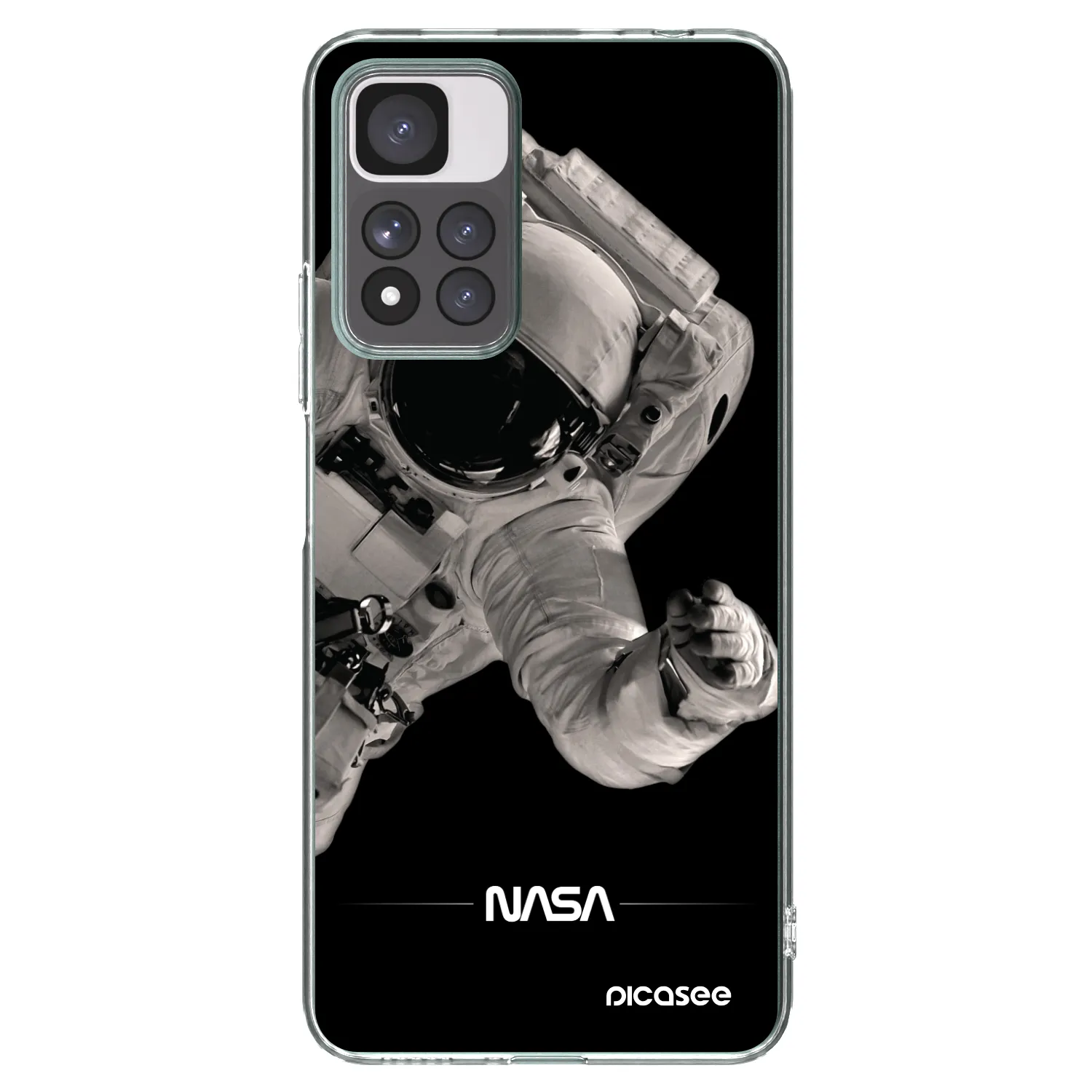 Picasee silikonowe przeźroczyste etui na Xiaomi Redmi Note 11 Pro+ 5G - Astronaut Big