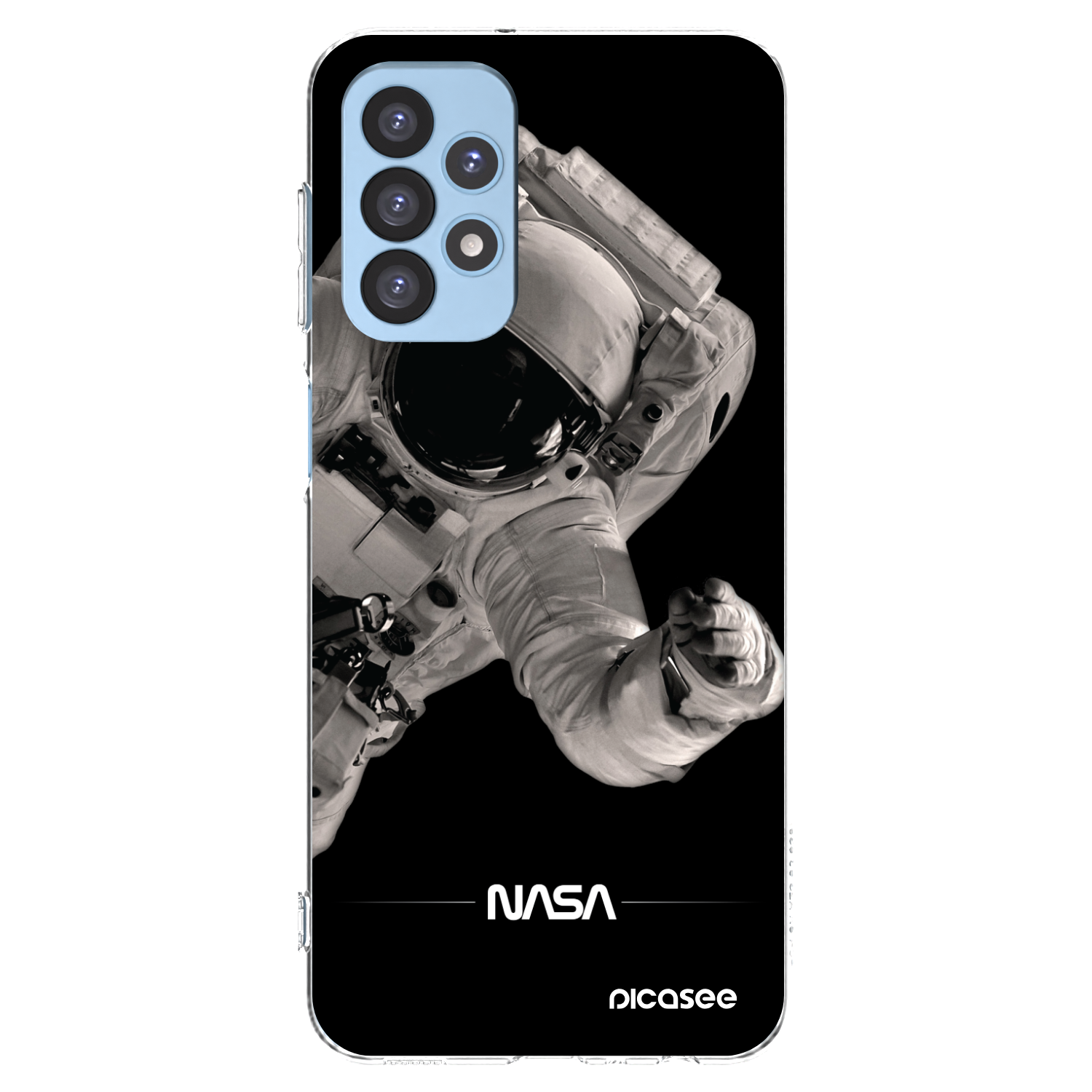 Picasee silikonowe przeźroczyste etui na Samsung Galaxy A23 A235F 4G - Astronaut Big