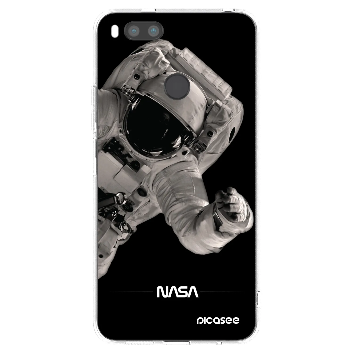 Picasee silikonowe przeźroczyste etui na Xiaomi Redmi A1 - Astronaut Big