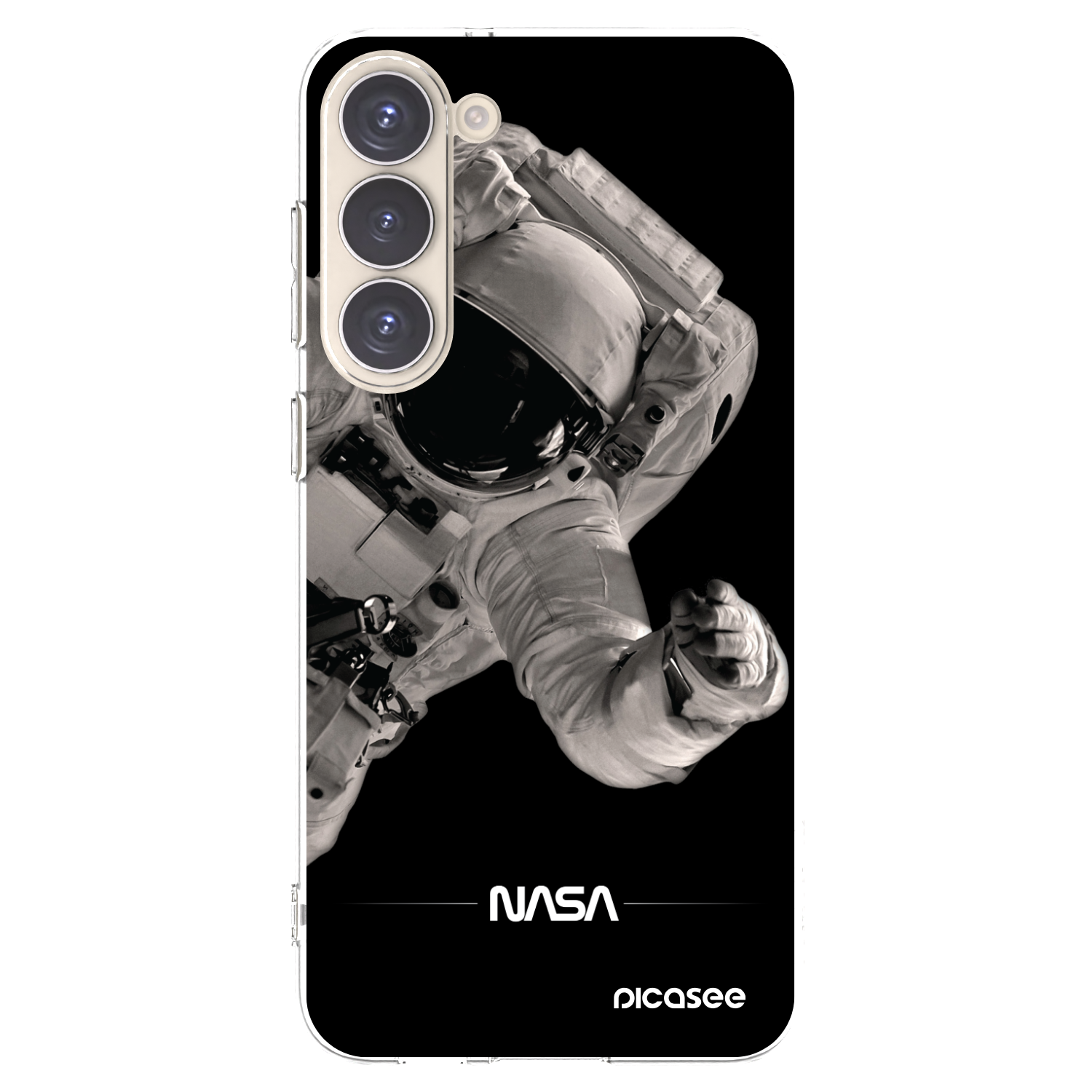 Picasee silikonowe przeźroczyste etui na Samsung Galaxy S23+ 5G - Astronaut Big