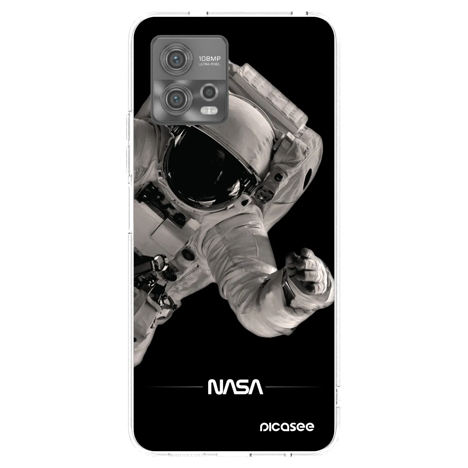 Picasee silikonowe przeźroczyste etui na Motorola Moto G72 - Astronaut Big