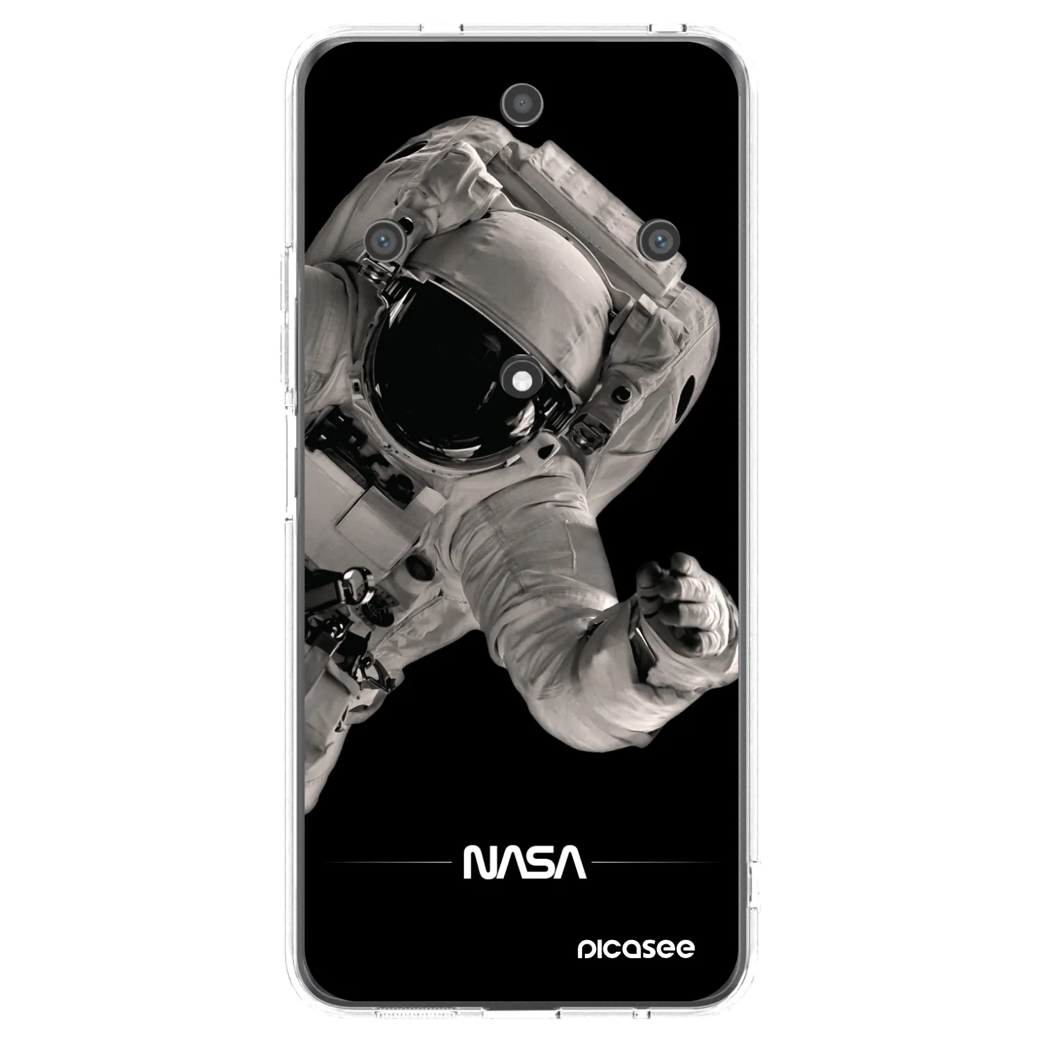 Picasee silikonowe przeźroczyste etui na Honor Magic5 Lite 5G - Astronaut Big