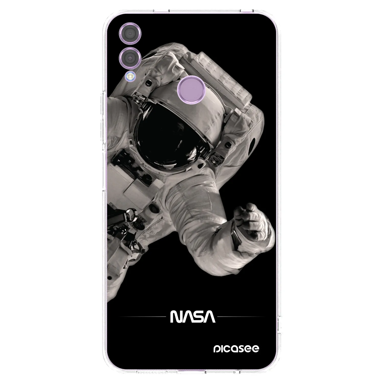 Picasee silikonowe przeźroczyste etui na Honor 8X - Astronaut Big
