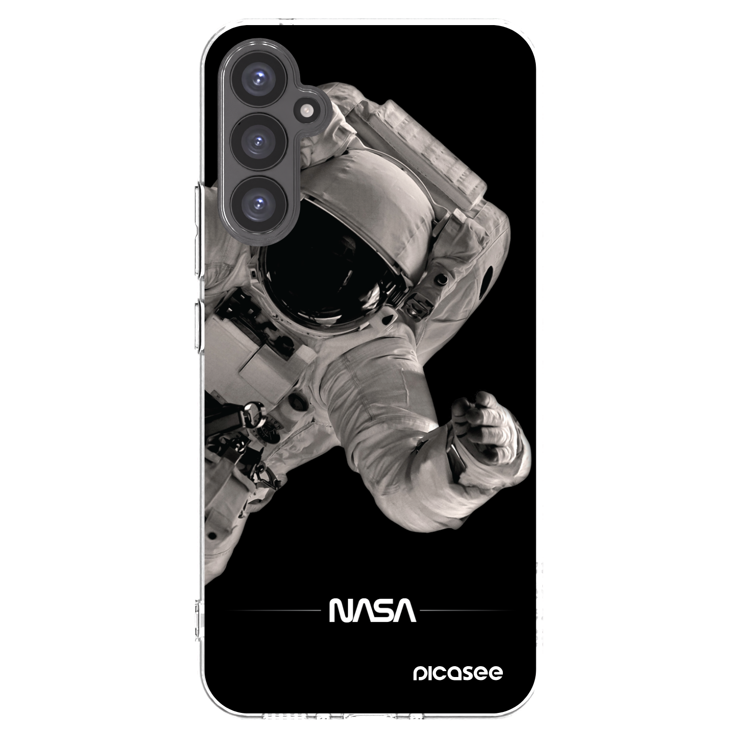 Picasee silikonowe przeźroczyste etui na Samsung Galaxy A34 5G A346B - Astronaut Big