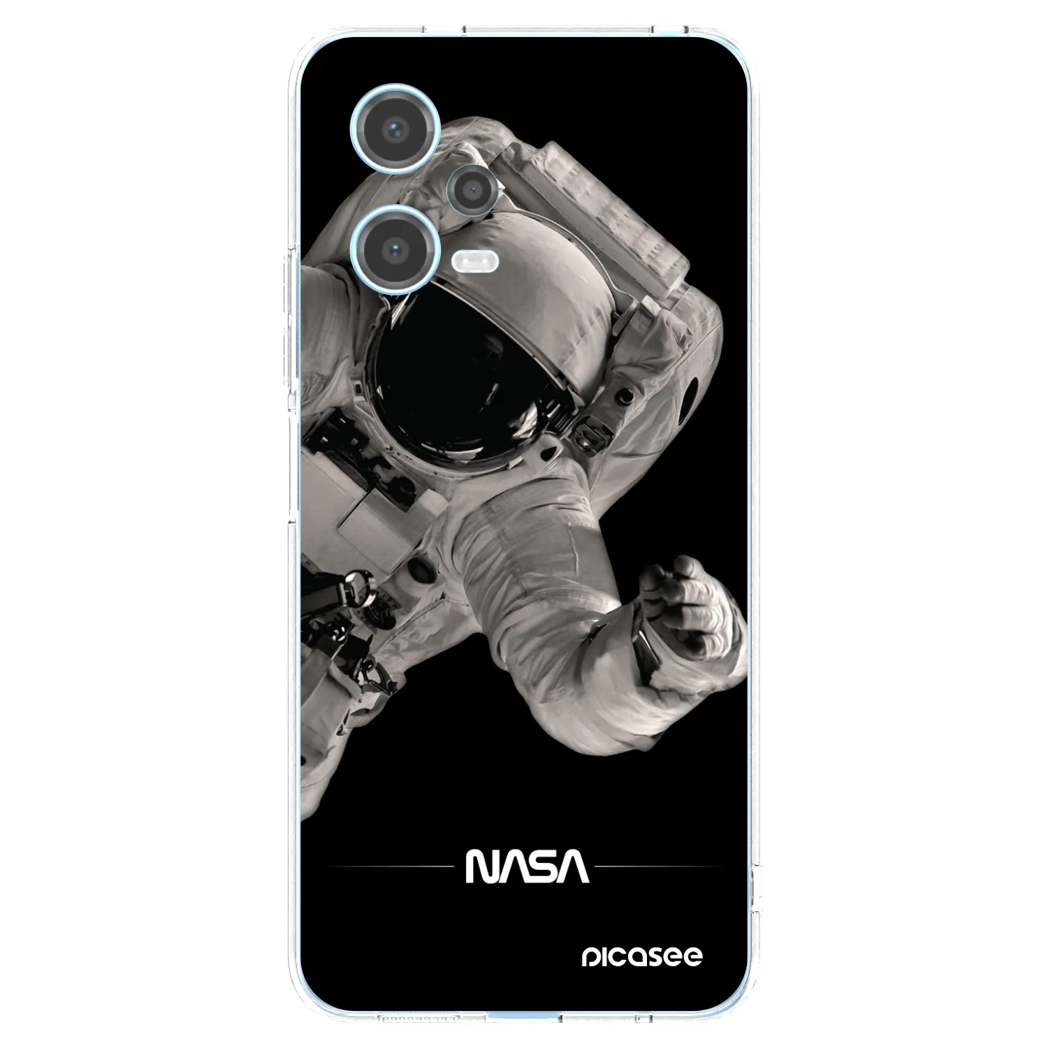 Picasee silikonowe przeźroczyste etui na Xiaomi Redmi Note 12 5G - Astronaut Big