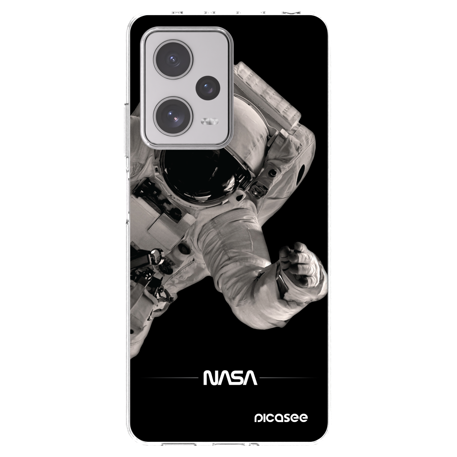 Picasee silikonowe przeźroczyste etui na Xiaomi Redmi Note 12 Pro+ 5G - Astronaut Big
