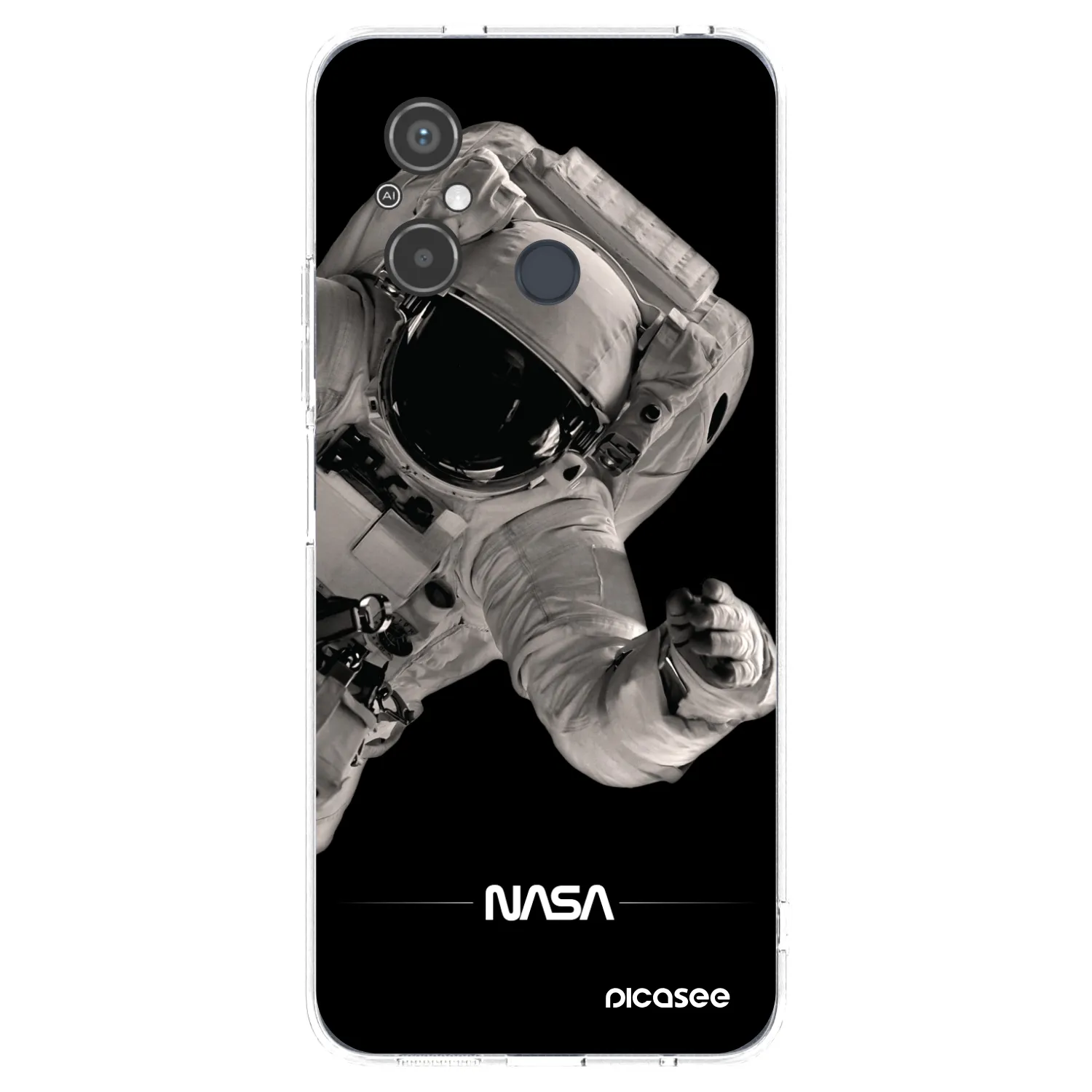 Picasee silikonowe przeźroczyste etui na Xiaomi Redmi 12C - Astronaut Big
