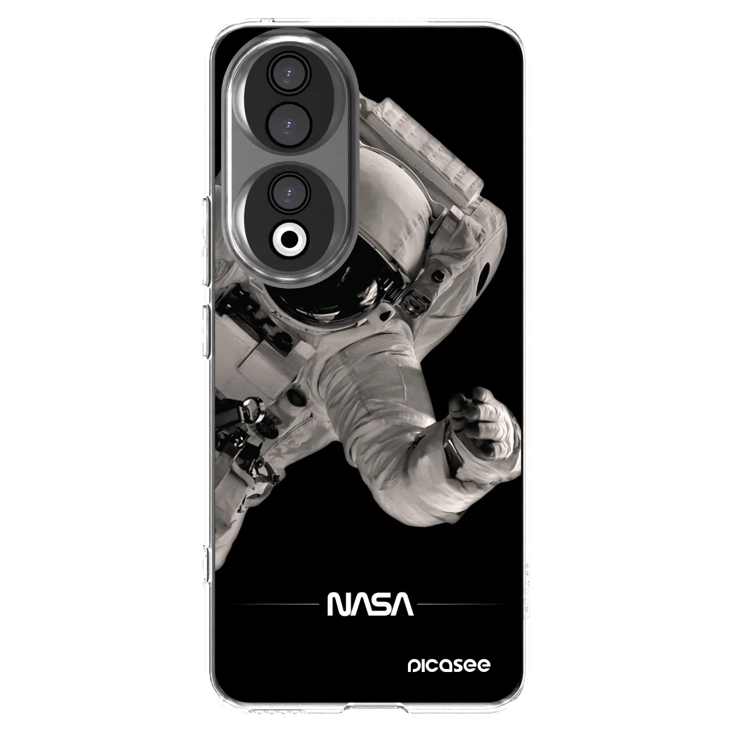 Picasee silikonowe przeźroczyste etui na Honor 90 5G - Astronaut Big