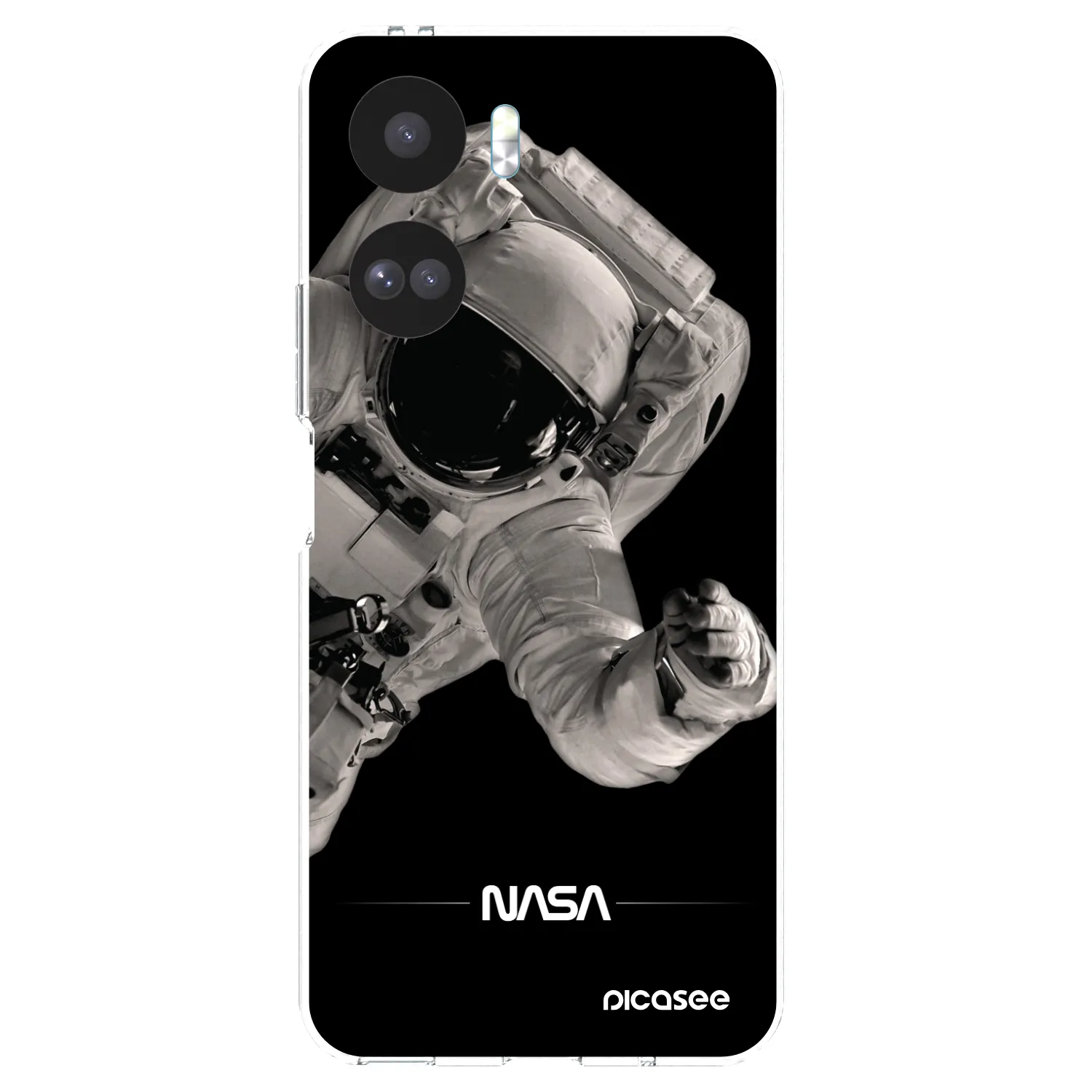 Picasee silikonowe przeźroczyste etui na Honor 90 Lite 5G - Astronaut Big