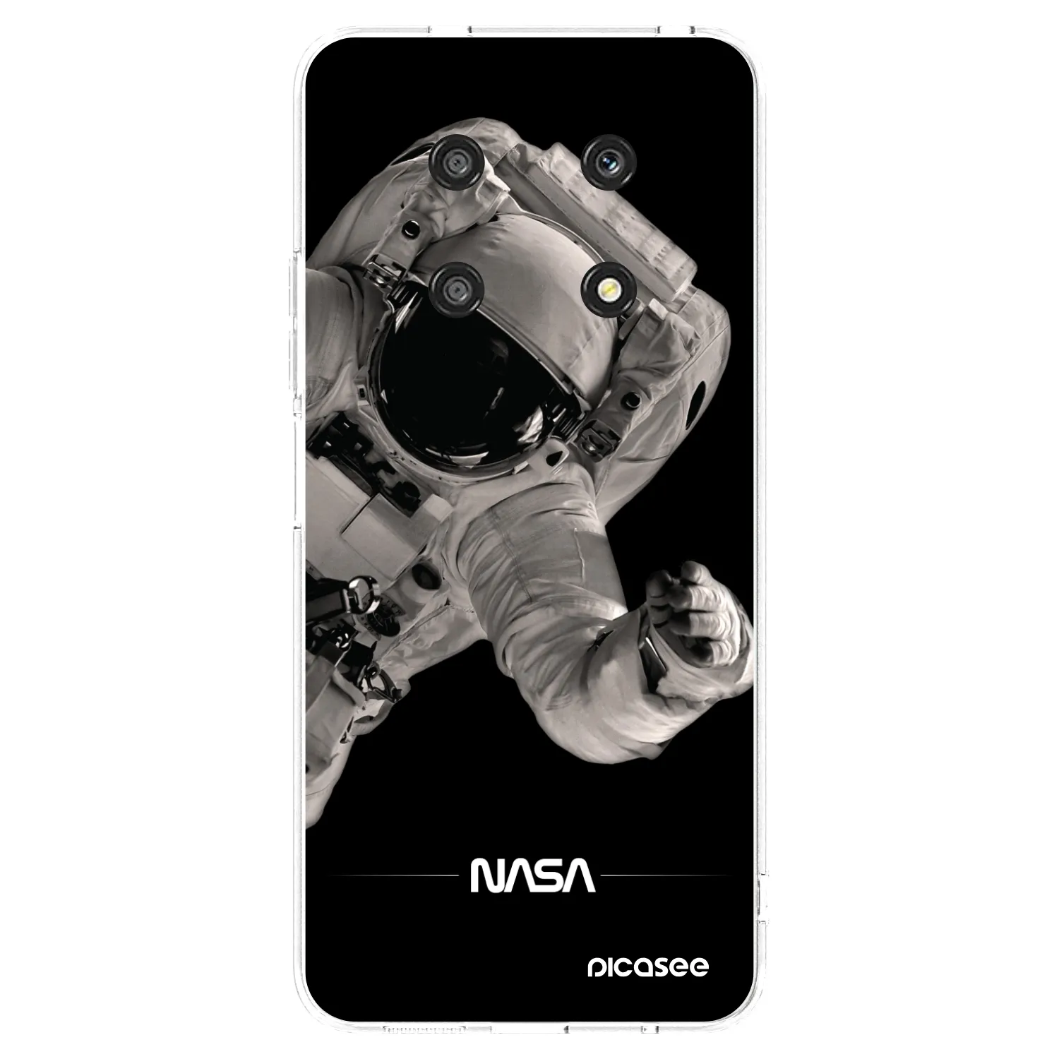 Picasee silikonowe przeźroczyste etui na Honor Magic4 Lite 5G - Astronaut Big