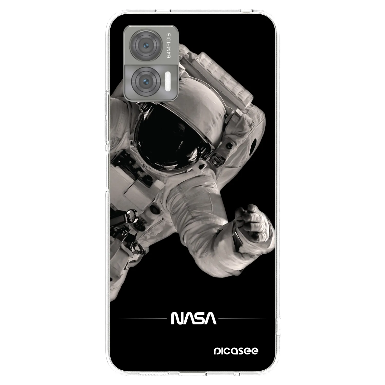Picasee silikonowe przeźroczyste etui na Motorola Edge 30 Neo - Astronaut Big